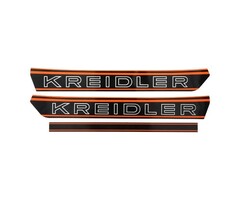 stickerset benzinetank zwart/oranje kreidler