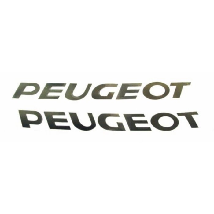 Sticker Peugeot Zwart 2-delig