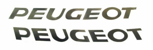 Sticker Peugeot Zwart 2-delig