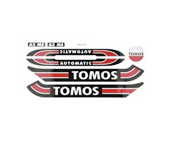 stickerset tomos zwart/rood/wit standard 080010