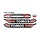 Stickerset - Tomos - zwart/rood/wit standaard