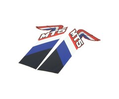 stickerset benzinetank Honda blauw/wit/zwart 2-delig mt