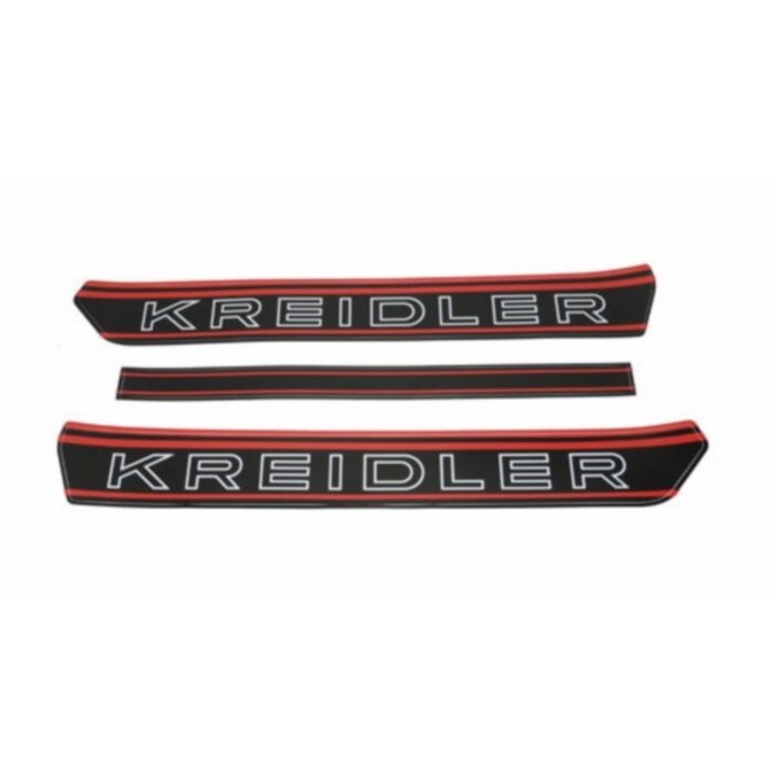 stickerset benzinetank zwart/rood kreidler