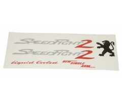 stickerset zilver/rood 5-delig speedfight 2
