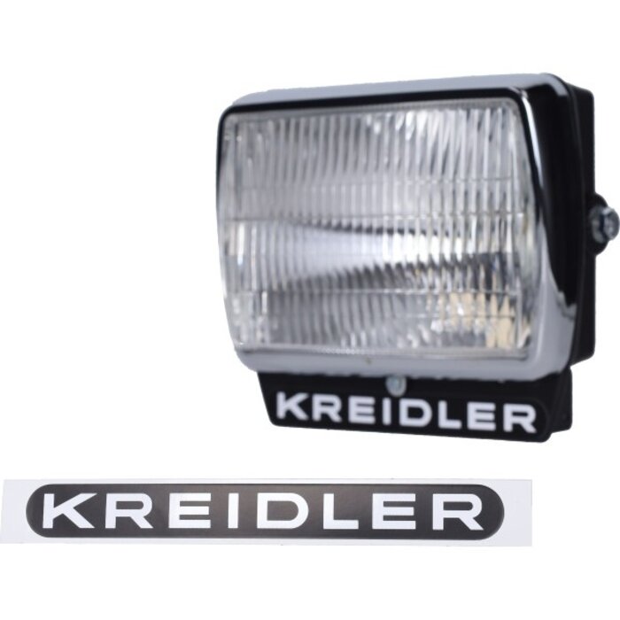 sticker 165x18,6mm zwart/wit 10 stuks kreidler