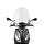 windscherm isotta met bevestigingsset hoog helder Piaggio1+ (one)