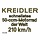sticker snellstes 50-ccm-motorrad der welt 210 km/h goud kreidler