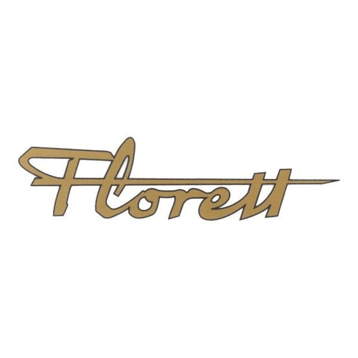 sticker goud florett