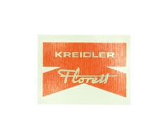sticker achterspatbord rood/goud kreidler florett