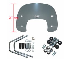 windscherm Piaggio origineel met bevestigingsset laag 27cm smoke vespa S 672305