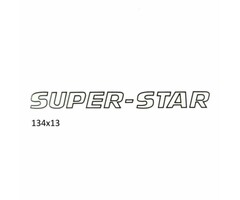 sticker (super-star) wit/zwart kreidler
