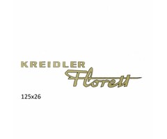 sticker goud kreidler florett