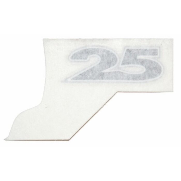 sticker Piaggio origineel woord [25] links/rechts achter zip 4t 576745