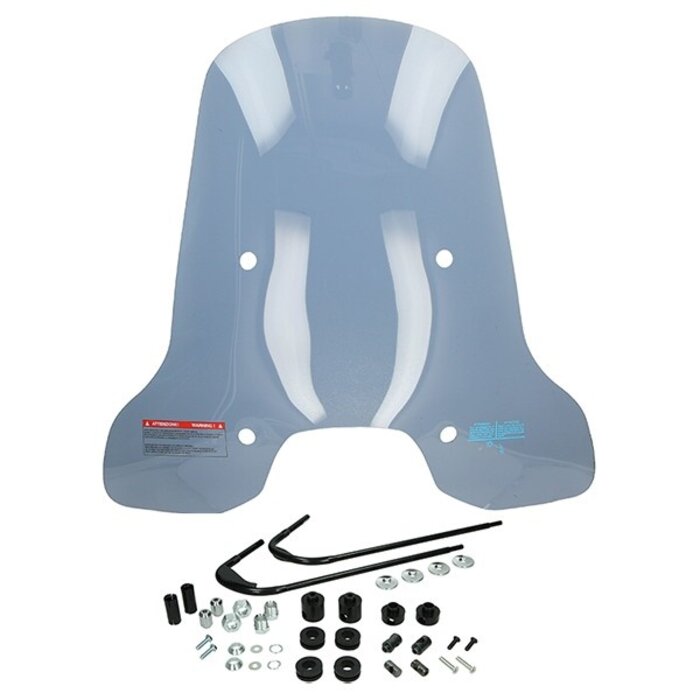 windscherm DMP met bevestigingsset hoog 70cm smoke sprint