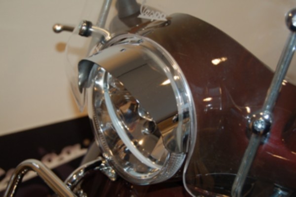 Luifel Koplamp voor Vespa LX (losse luifel) - Chroom