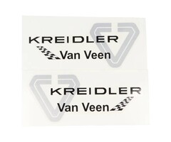 sticker Kreidler Van Veen zwart/grijs