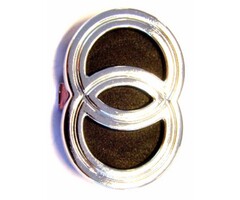 logo klik voorscherm chroom/zwart gilera 573508