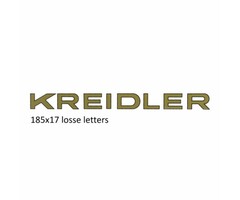 sticker woord [kreidler] goud