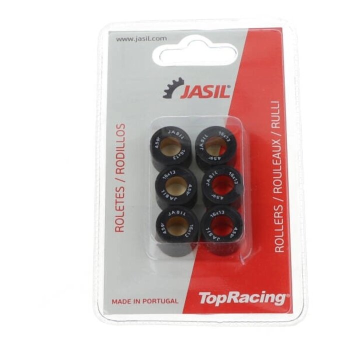 Variorolset 6.0g 16x13mm Top Racing – GY6 / Piaggio Oud Type – Set van 6