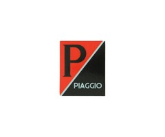sticker logo voorscherm zwart/rood lx, piaggio, primavera, sprint