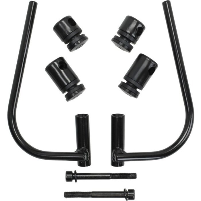 bevestigingset Regia windscherm laag model zwart piaggio, zip