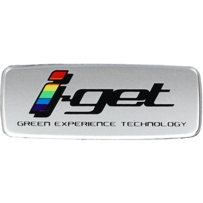 sticker Piaggio origineel woord [i-get] gts, liberty, primavera, sprint 2h001199