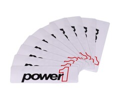 sticker power1 (100x30mm) 10 stuks