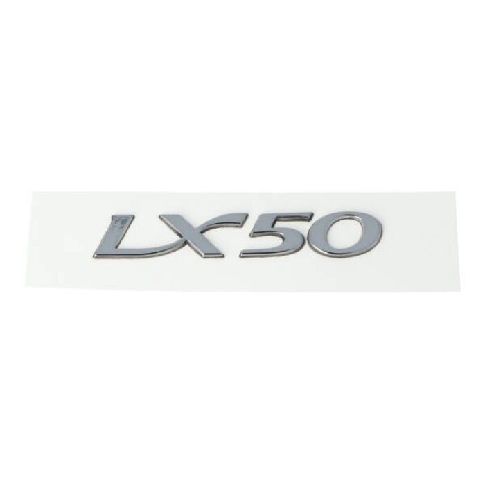 sticker zijscherm woord lx50 aluminium