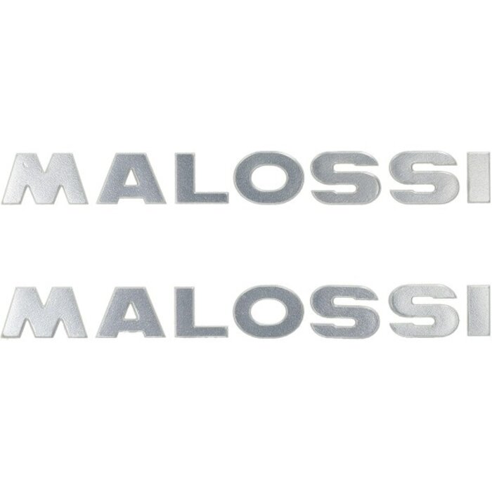 sticker malossi woord [malossi] 3D 21cm zilver 2pcs 3313735.s0