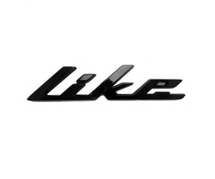 sticker Kymco origineel woord [like] zwart mat new like 86202-acc1-e10-t03