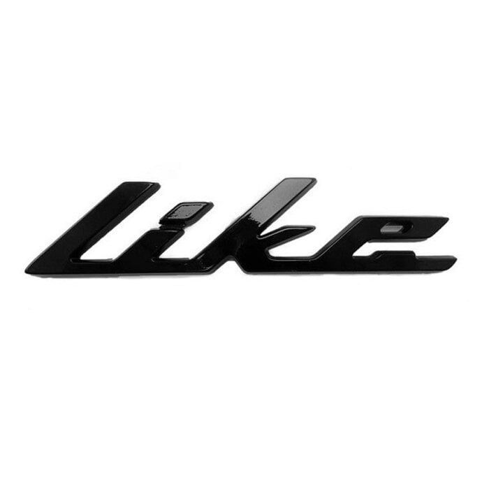 sticker Kymco origineel woord [like] zwart mat new like 86202-acc1-e10-t03