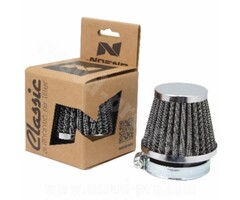 powerfilter recht universeel conisch vlakschuif carb 50mm chroom