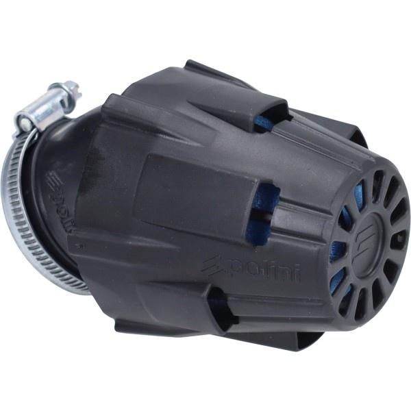 Polini Powerfilter 46mm Schuin 30° – Luchtfilter Scooter / Carburateur – Zwart