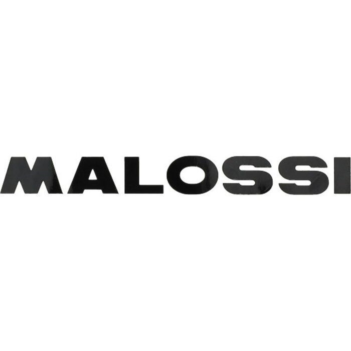 sticker malossi woord [malossi] 14cm zwart 339776