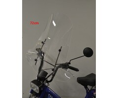 windscherm Regia met bevestigingsset (made in EU) hoog 72cm helder agm Goccia GEV1000