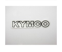 sticker Kymco origineel beenschild woord [kymco] wit diamant vp50 87140-lfc8-e80-t02=op=op