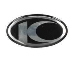 sticker Kymco origineel logo klein zwart sento 86102-kfa6-e00-t02