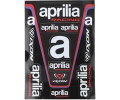stickerset Aprilia origineel universeel Racing GP1 21x30cm 8l0171mnnmlc