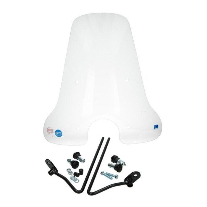 windscherm Regia met bevestigingsset hoog (made in EU) helder BTC Cruise, gts cappucino