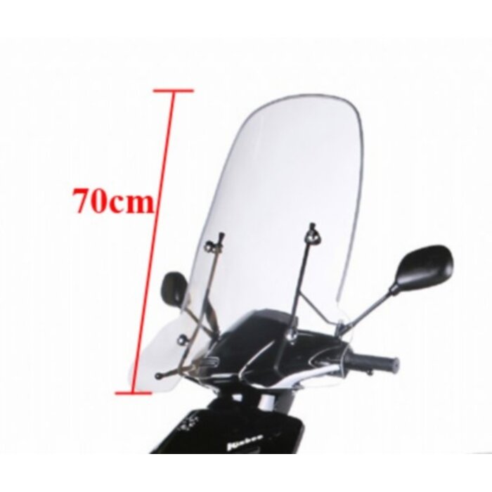 windscherm Peugeot origineel met bevestigingsset hoog 70cm helder kisbee 4t pg530-kis-p0l