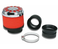 powerfilter malossi mhr e13 recht 42-58mm chroom/rood 0413528