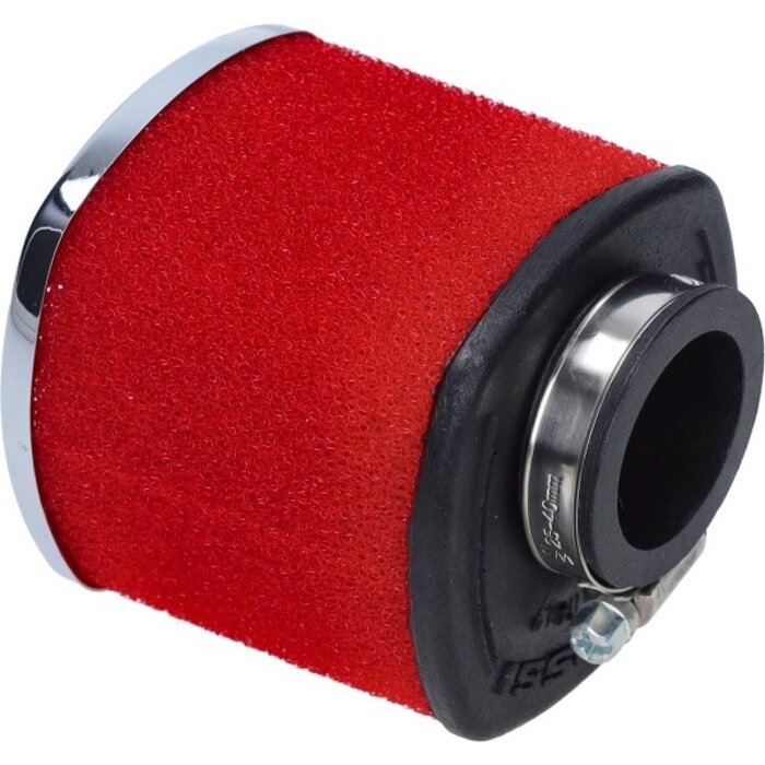 powerfilter malossi mhr recht universeel diameter 32mm foam E14 phbg phbd rood/chroom 0411450