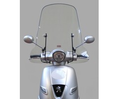 windscherm Peugeot origineel met bevestigingsset hoog 70cm helder django pg530-dja-00l