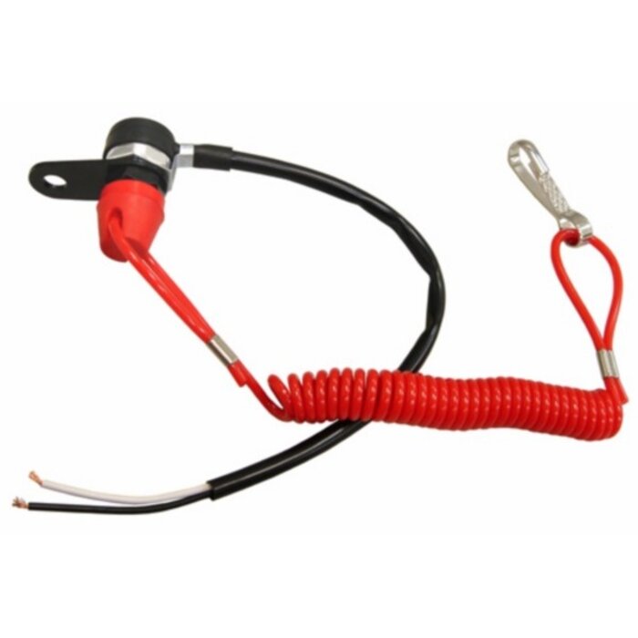 dodemansknop DMP race sport spiegel/stuur montage rood universeel