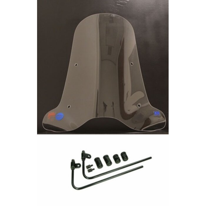windscherm Regia met bevestigingsset hoog (made in EU) helder La Souris E-ID S6, Segway E110, Segway E125