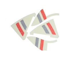 stickerset Piaggio origineel zijscherm Euro-5/5+ links+rechts elettrica, s-sprint, sprint 2h006311