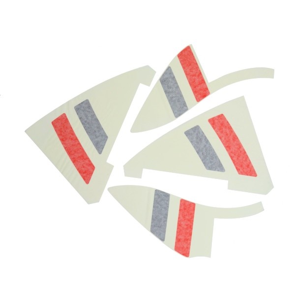 stickerset Piaggio origineel zijscherm Euro-5/5+ links+rechts elettrica, s-sprint, sprint 2h006311