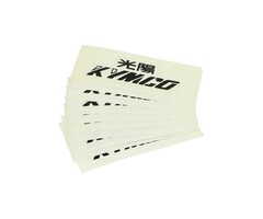 sticker woord [kymco] 8cm zwart