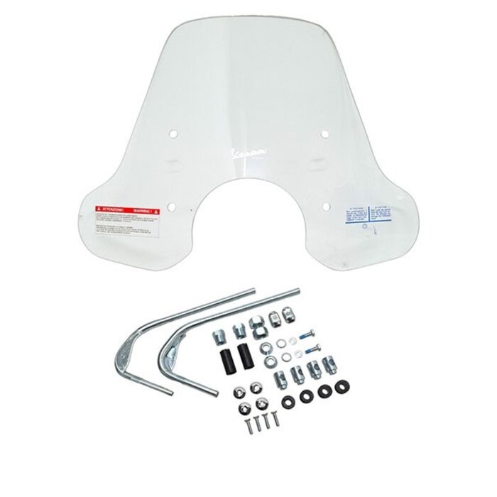windscherm Piaggio origineel met bevestigingsset medium helder primavera 125 4t, primavera 1b005695