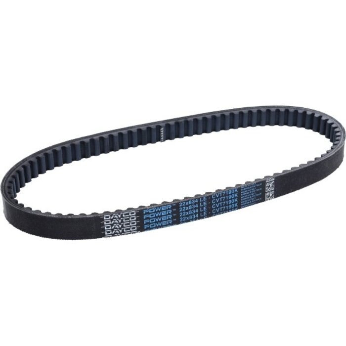 v-snaar dayco/pirelli kevlar 22x834mm hexagon 125cc, runner 125cc, runner 180cc cvt7190k